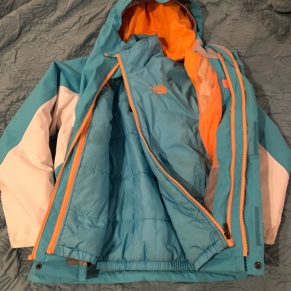 Girls’ Northface triclimate w/ puffer jacket liner